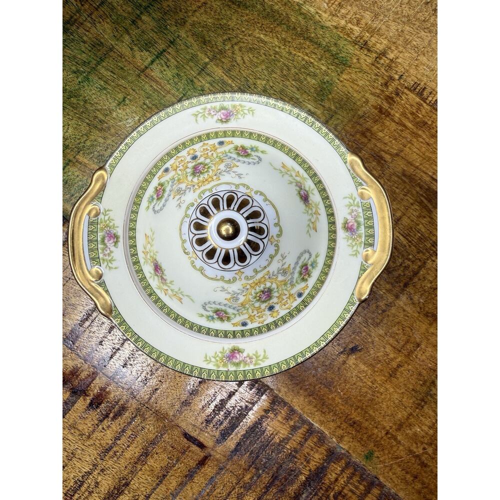 Vintage FB Meito Japan Fine Bone China Charm Covered Sugar Bowl